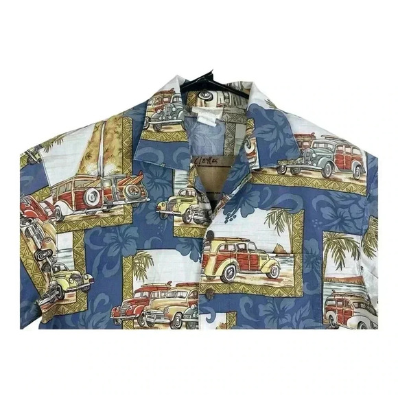 MATT RIDER HAWAIIAN SHIRT MEN'S S - LAGUNA BEACH, CALIFORNIA - MADE IN USA Cars - Picture 4 of 13